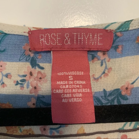 Rose & Thyme | Boho Blouse Shirt - Picture 14 of 15